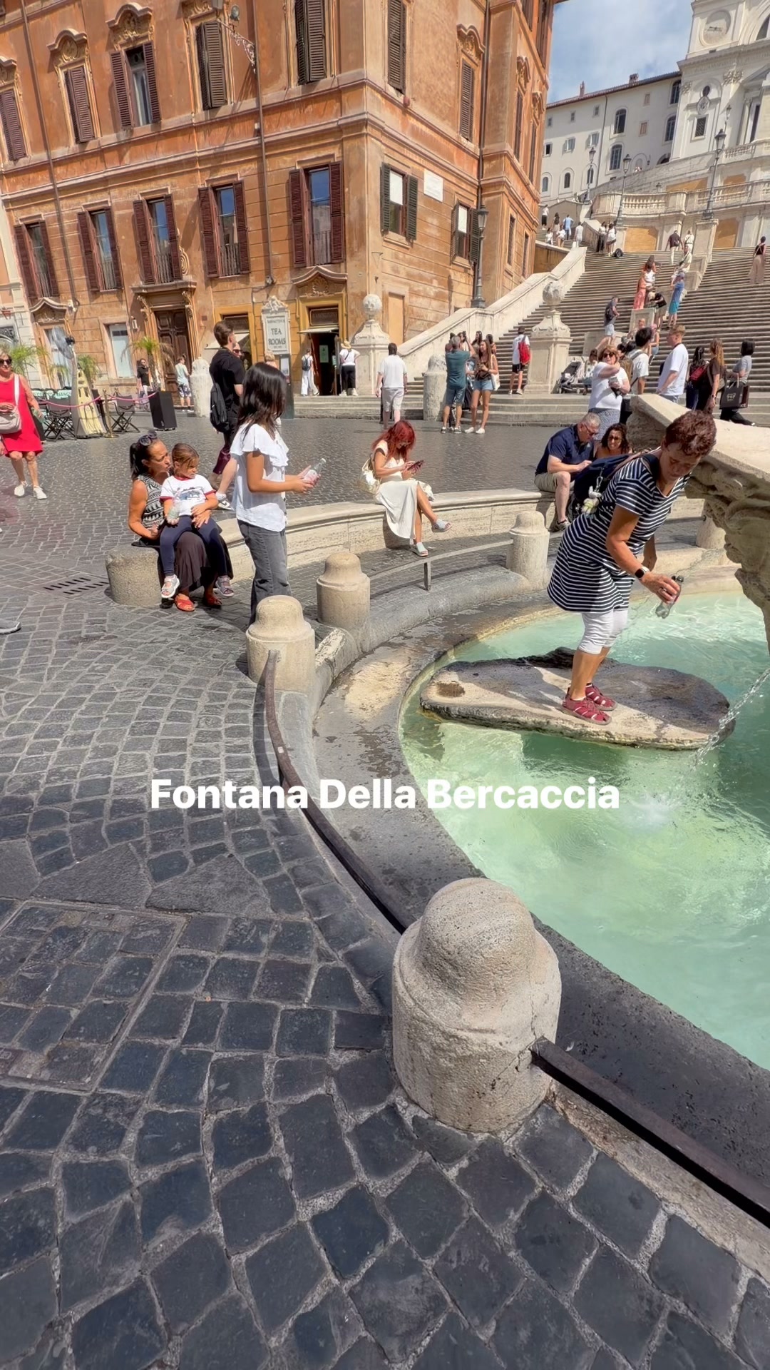 Rome's Spanish Steps And Fountain