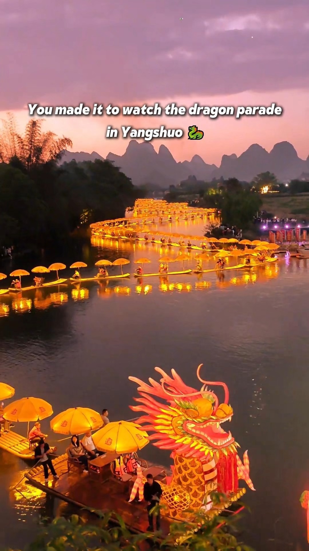 Yangshuo Dragon Parade Lights Up The Night