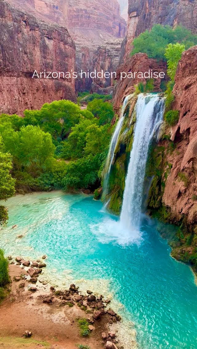 Havasu Falls and Beaver Falls in Arizona