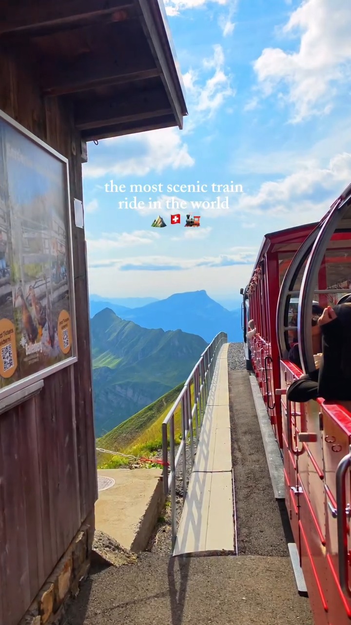 Swiss Alps Steam Train Ride Views