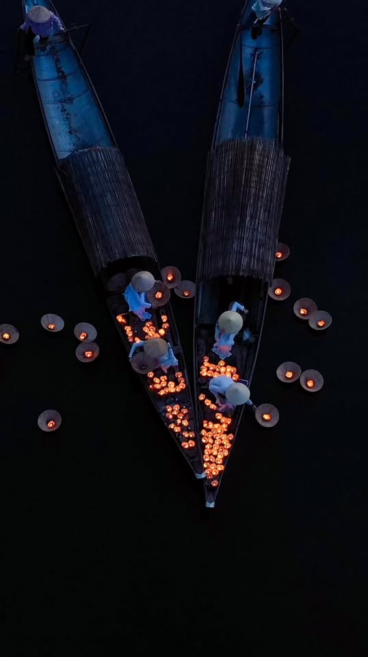Nhu Y River Lantern Release Ceremony