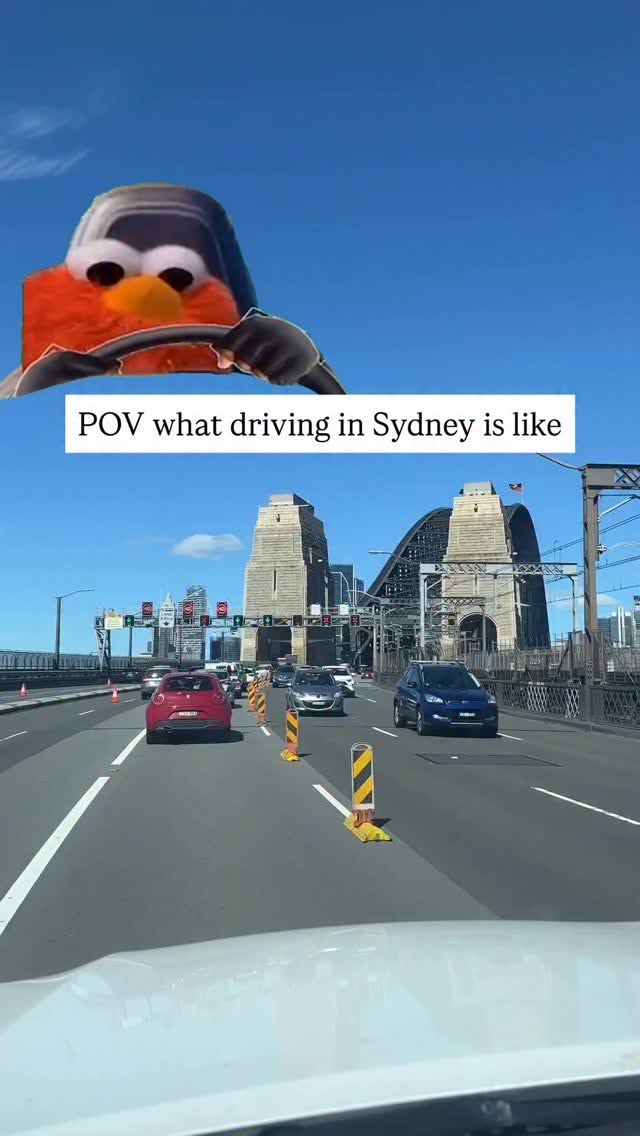 Driving Over Sydney Harbour Bridge