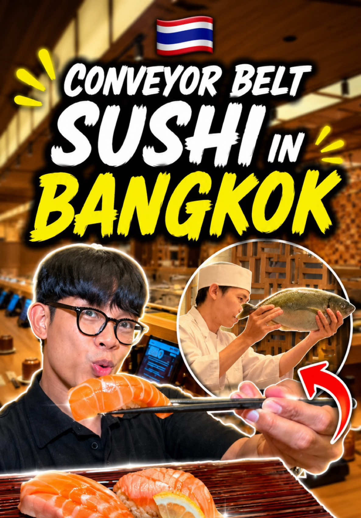 Conveyor Belt Sushi Restaurant Opens At CentralwOrld