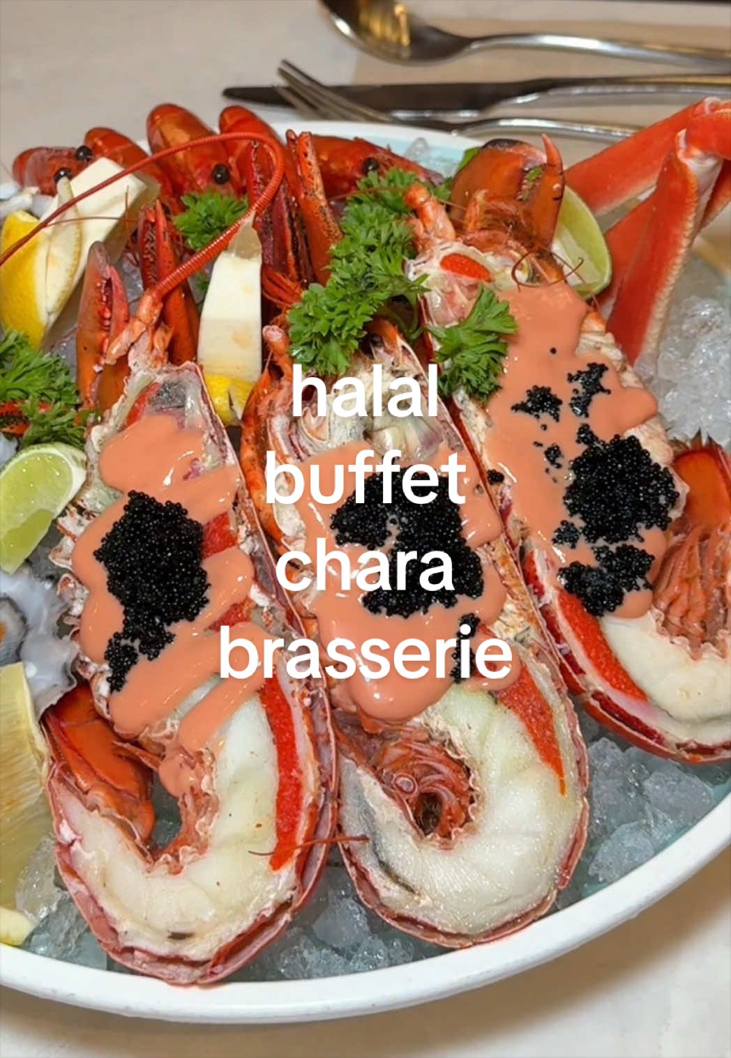 Halal Buffet Featuring Premium Seafood and Lamb
