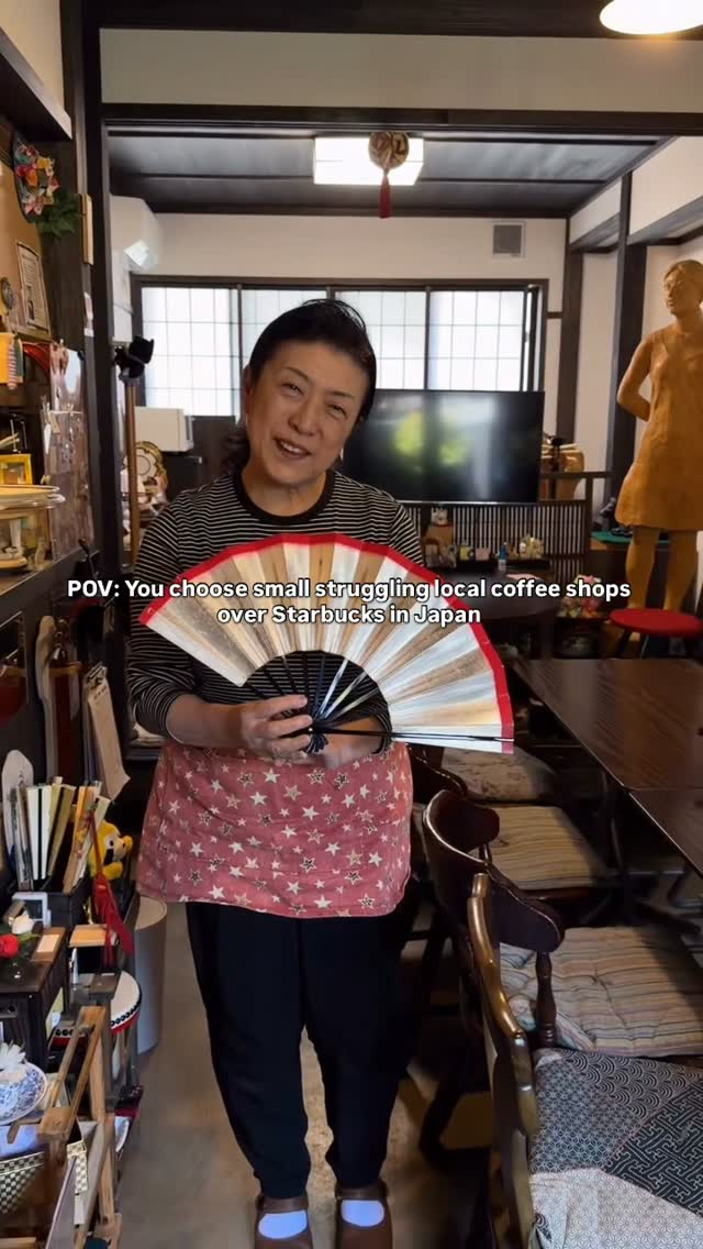 Elderly Geisha's Coffee Shop In Japan