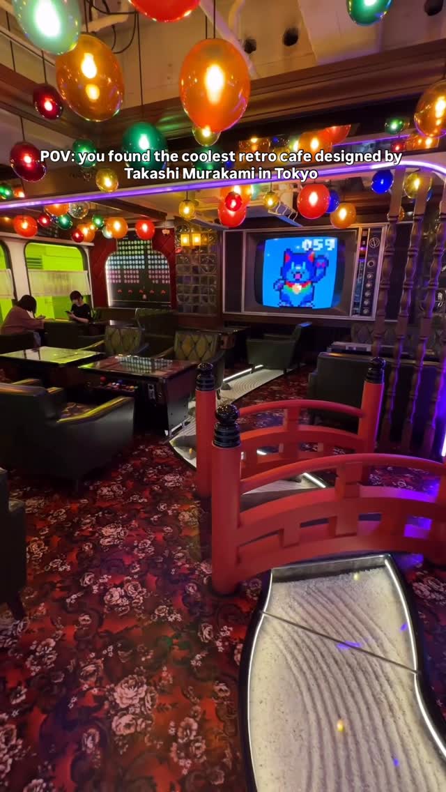 Retro Arcade Cafe Vibes In Tokyo