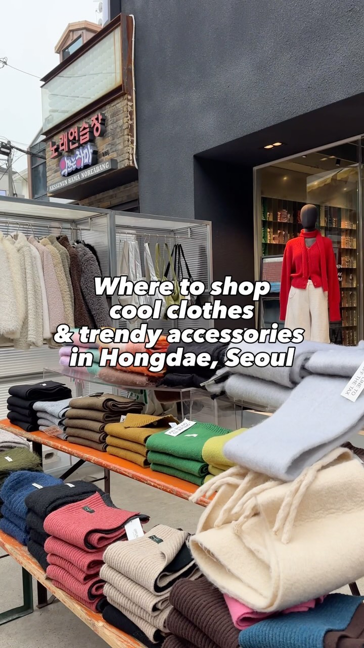 Shopping for Trendy Clothes and Accessories in Hongdae
