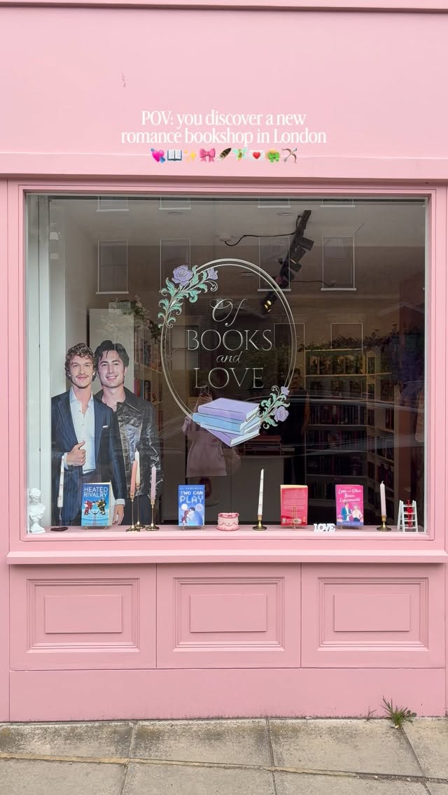 London's New Pink Bookshop Features Bridgerton Charm
