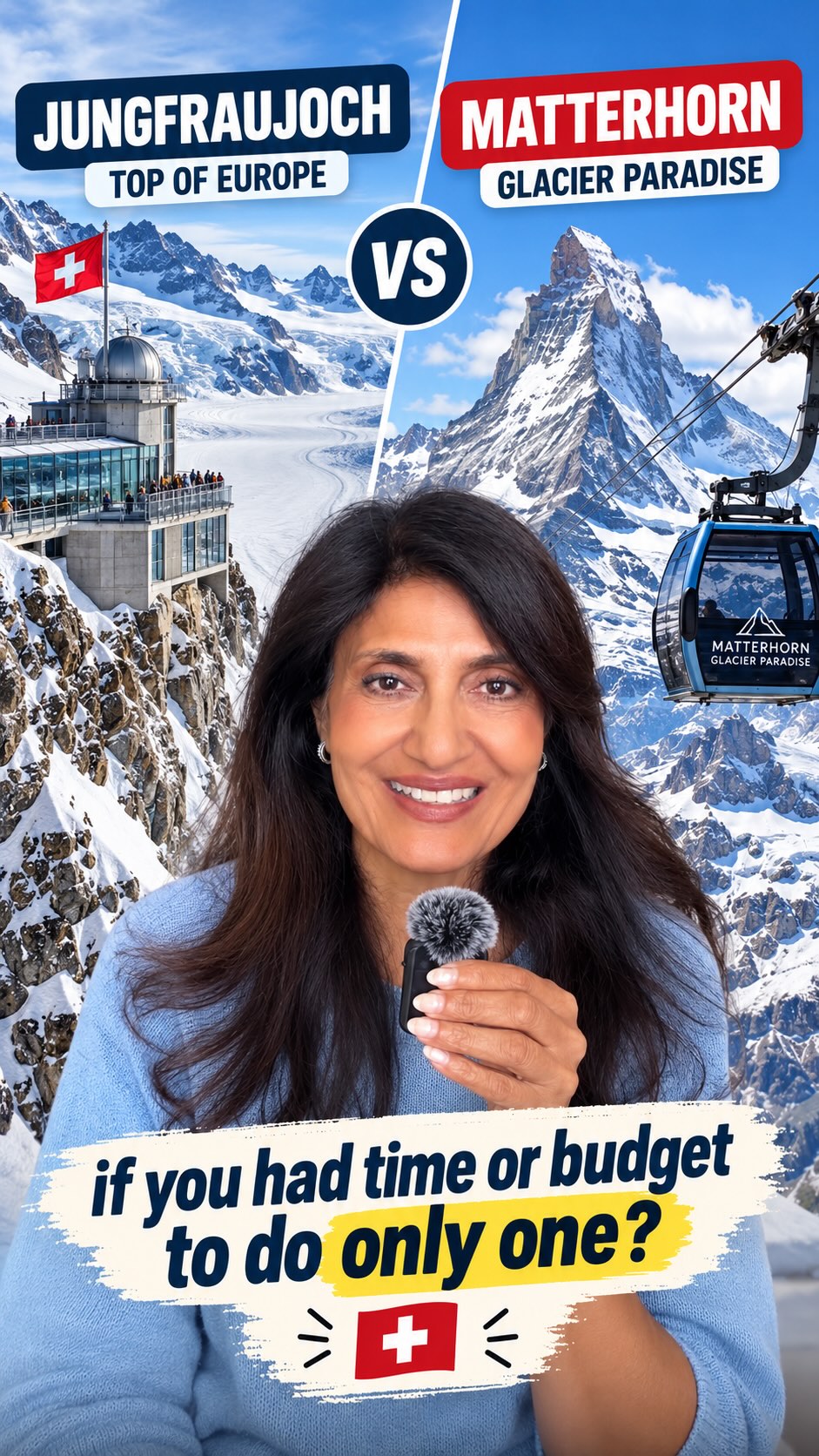 Swiss Mountain Peaks: Glacier Paradise vs. Jungfraujoch