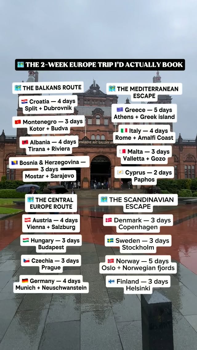 European Cities and Natural Wonders