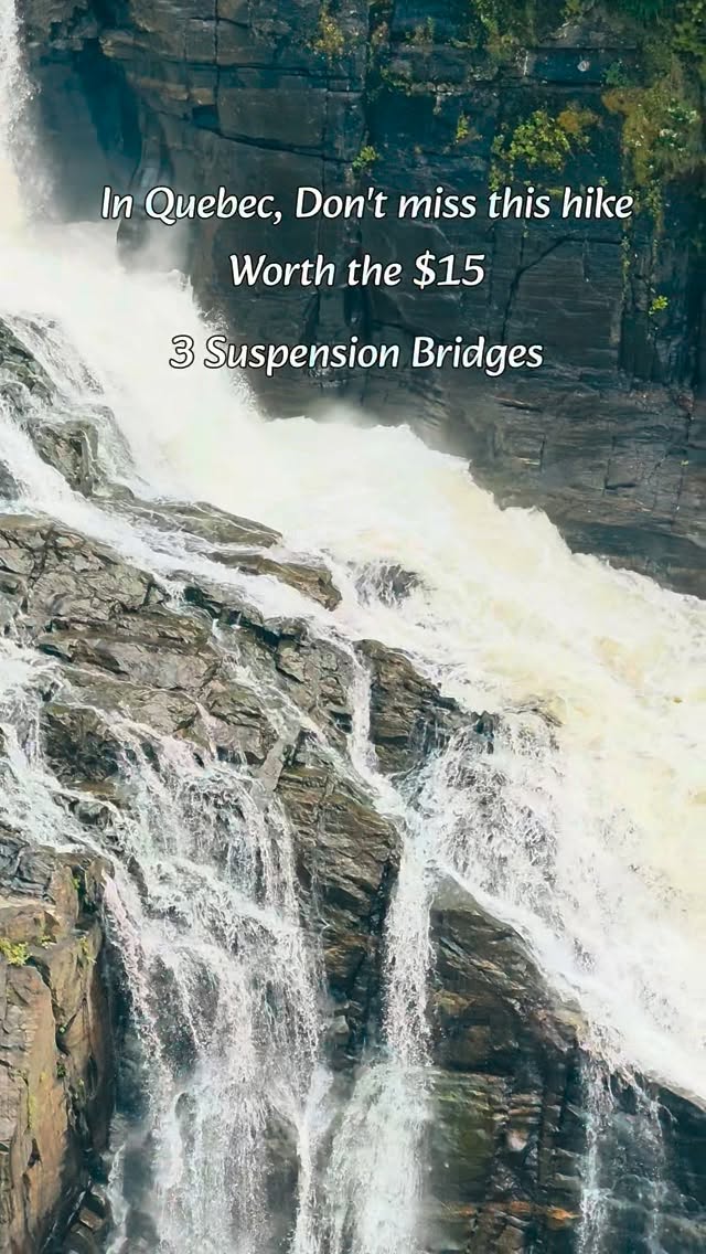 Canyon Sainte-Anne Features Waterfalls and Bridges