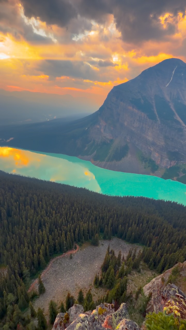 Picturesque Canadian Mountain Lake