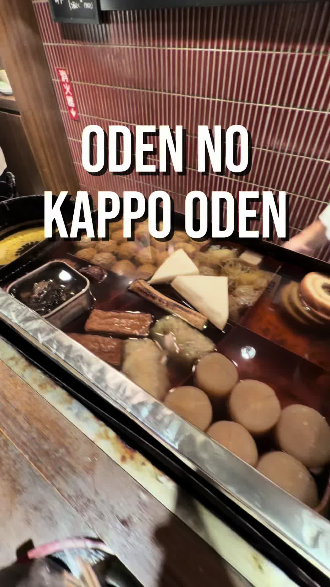 Tokyo's Oden Ore-no Dashi Delights