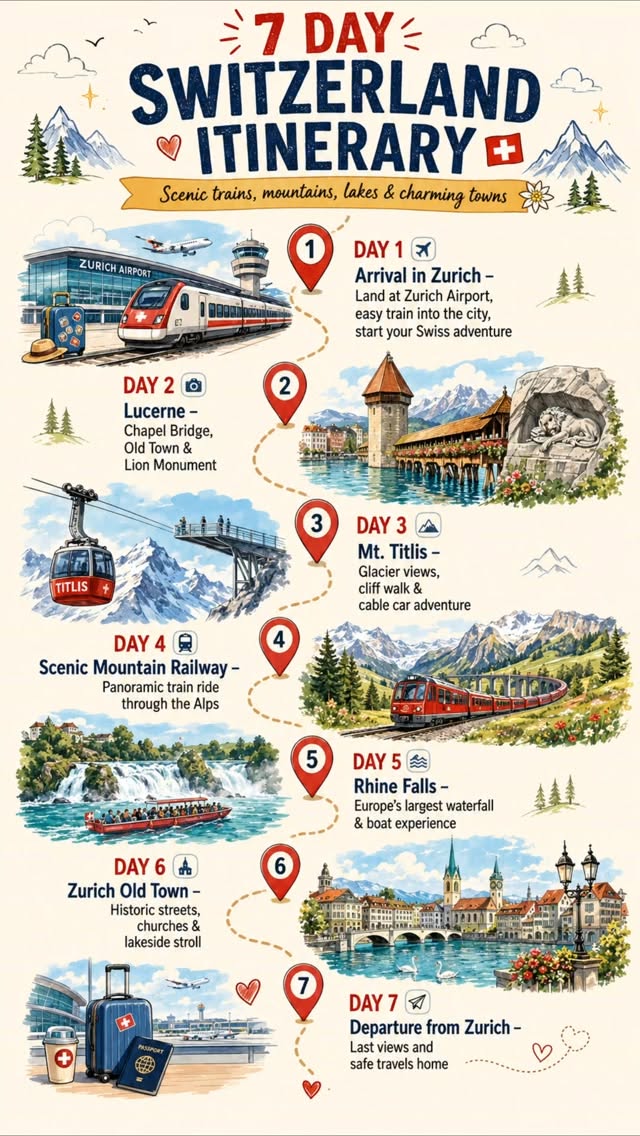 Swiss Itinerary: Mountains, Lakes, and Old Towns