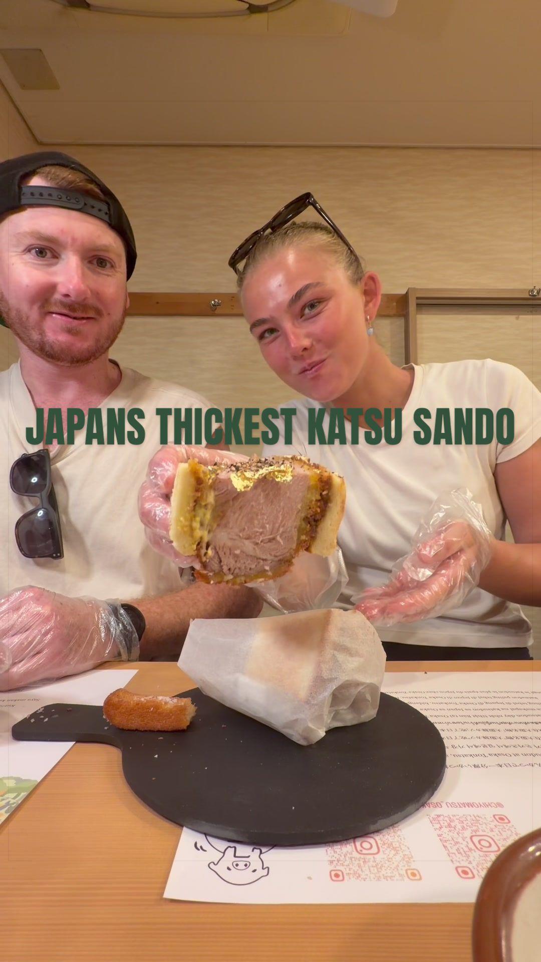 Osaka's Thickest Katsu Sandwich Experience