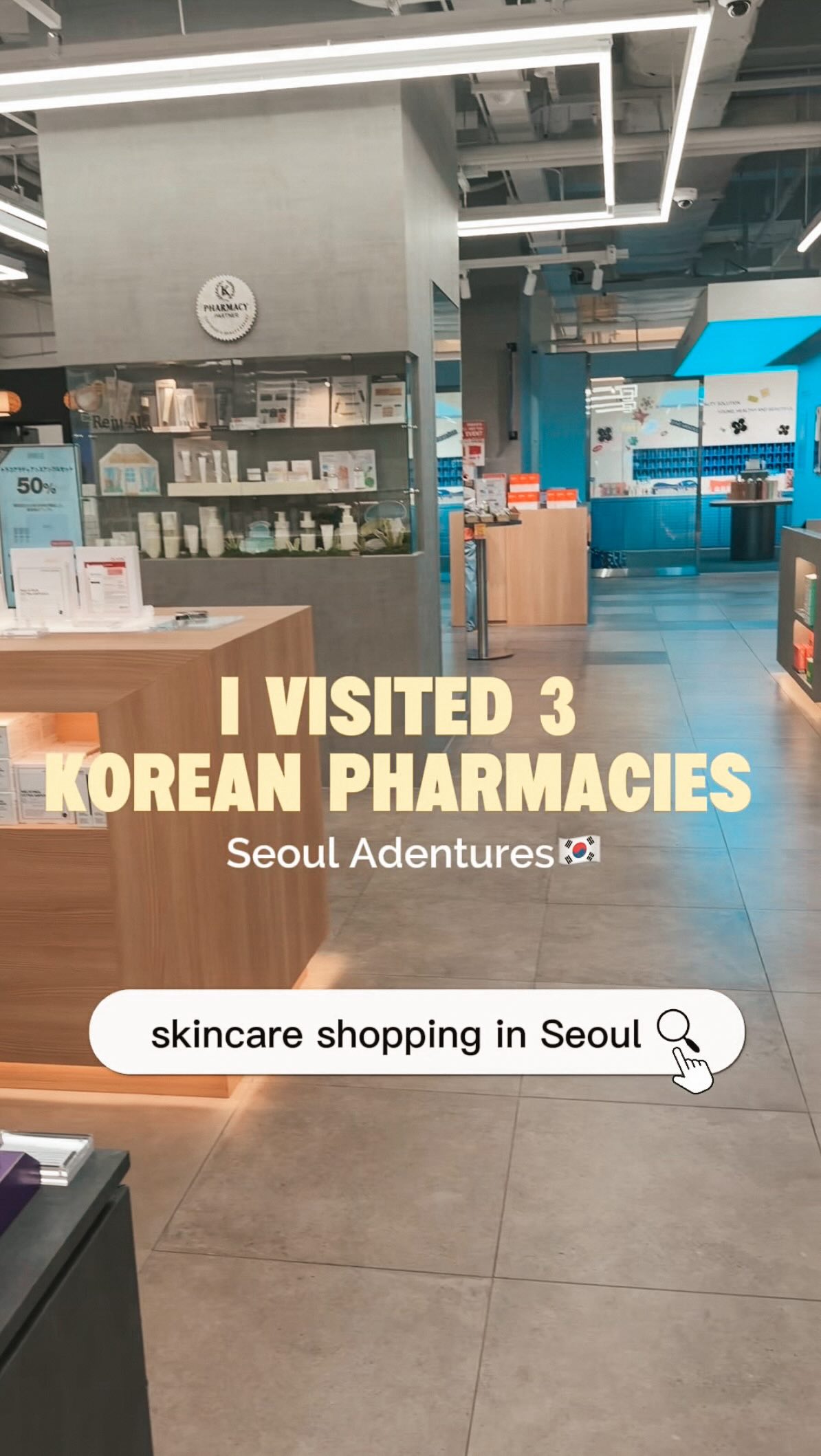 Korean Pharmacies Offer Skincare and Wellness Items