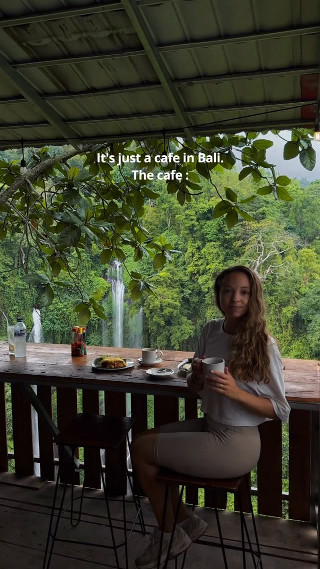 Bali's Hidden Waterfall Restaurant