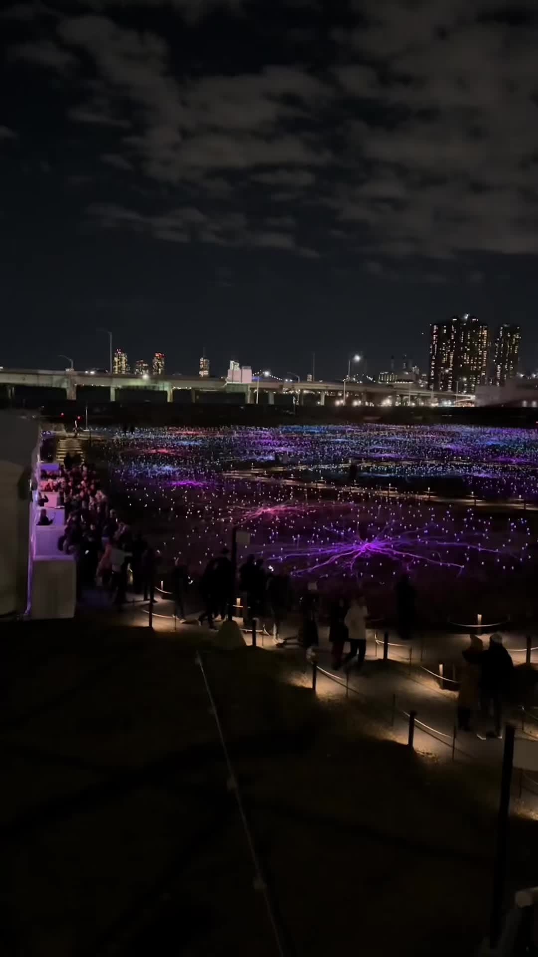 Light Installation Near Queensboro Bridge