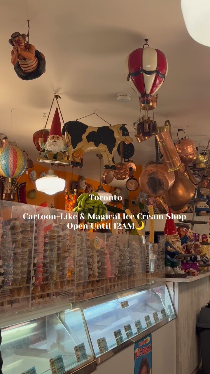 Unique Ice Cream Shop Offers Cartoon-Like Charm