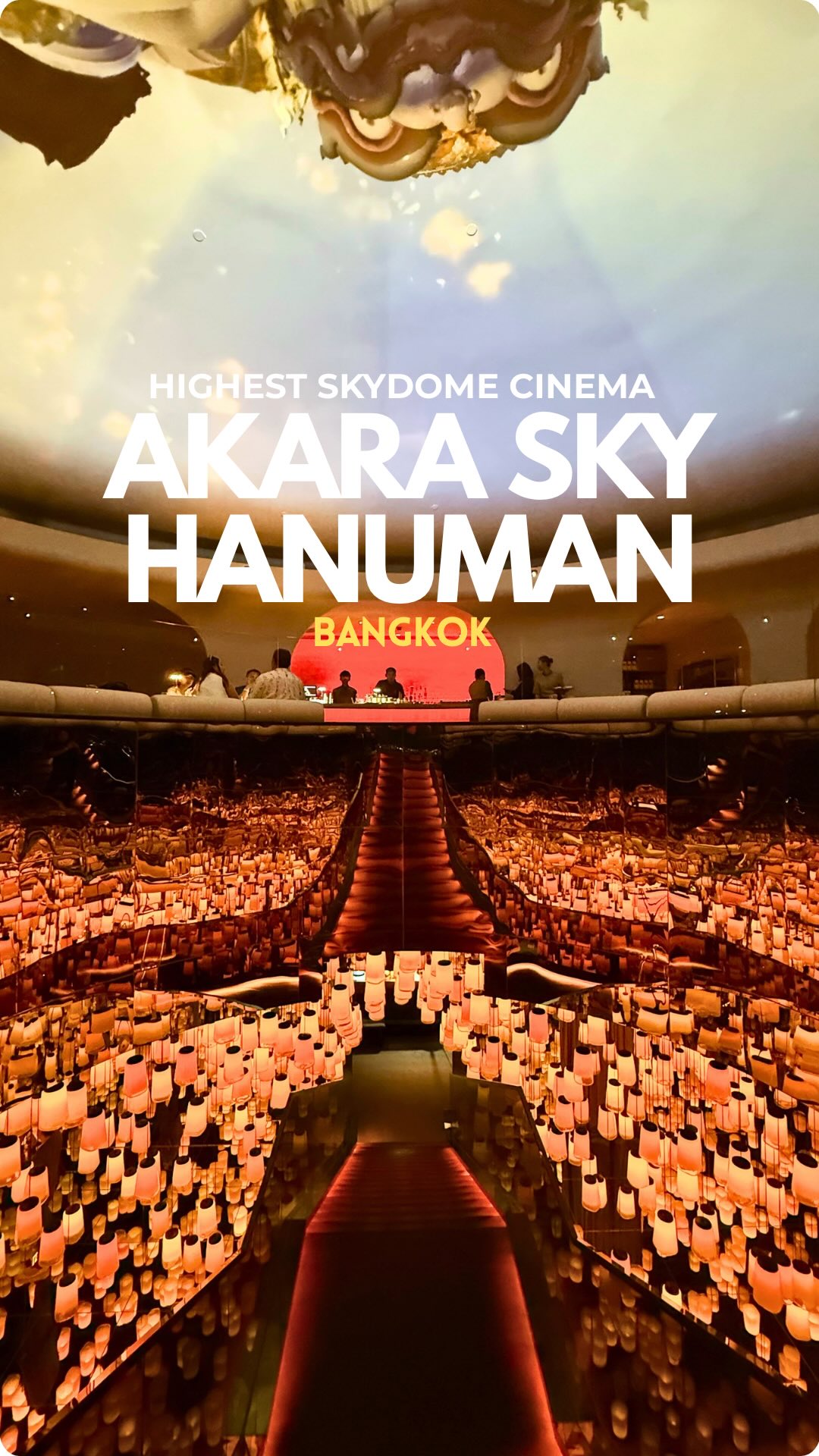 Bangkok's Tallest Sky-Dome Cinema Offers Unique Dining