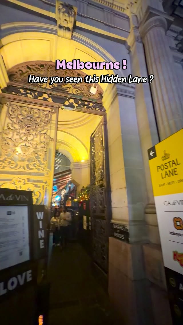 Melbourne's Postal Lane: A European-Inspired Gem