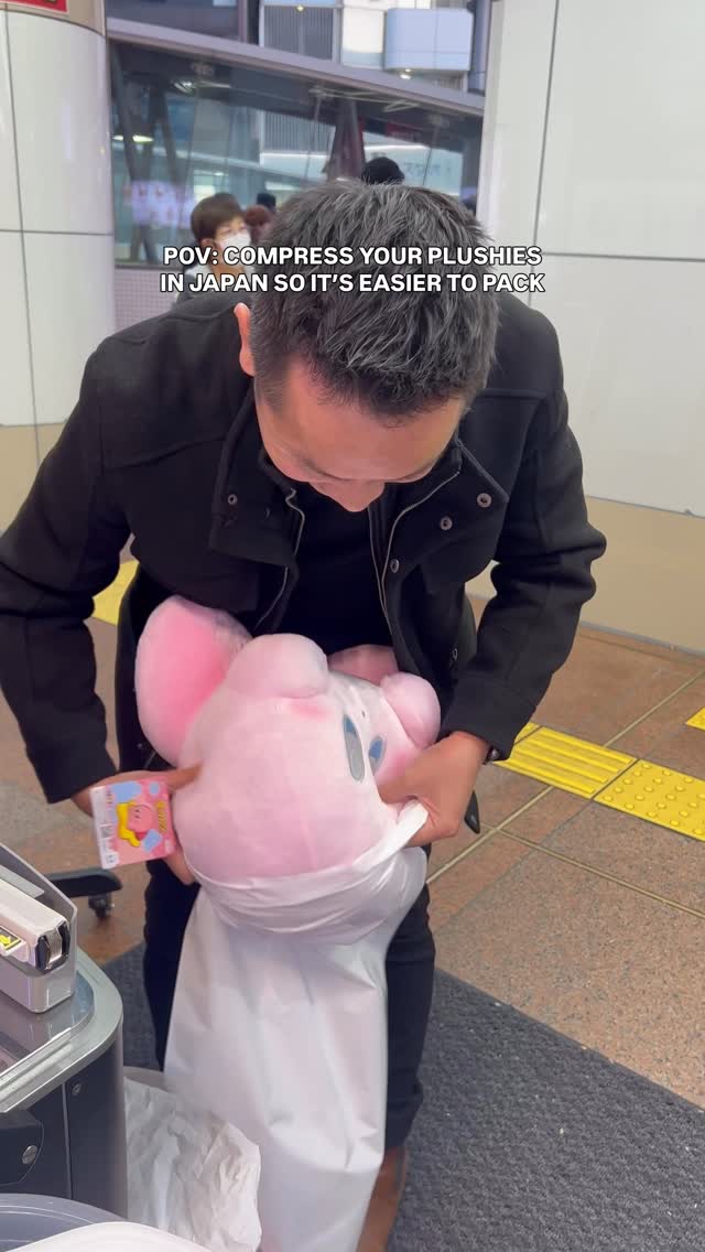 Plushie Compression Machine At Shibuya Arcade