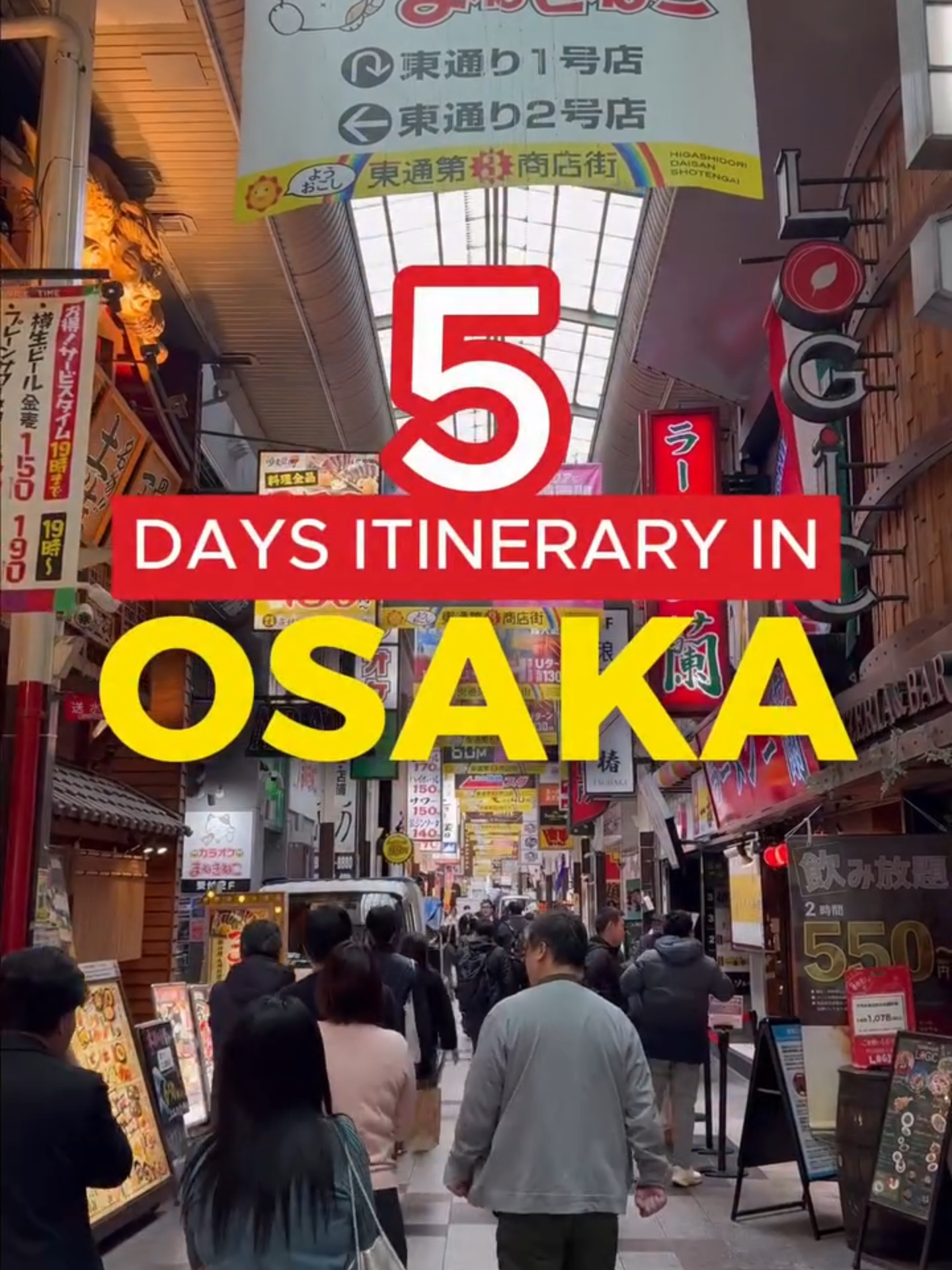 Osaka Itinerary: Theme Parks, Markets, and Day Trips