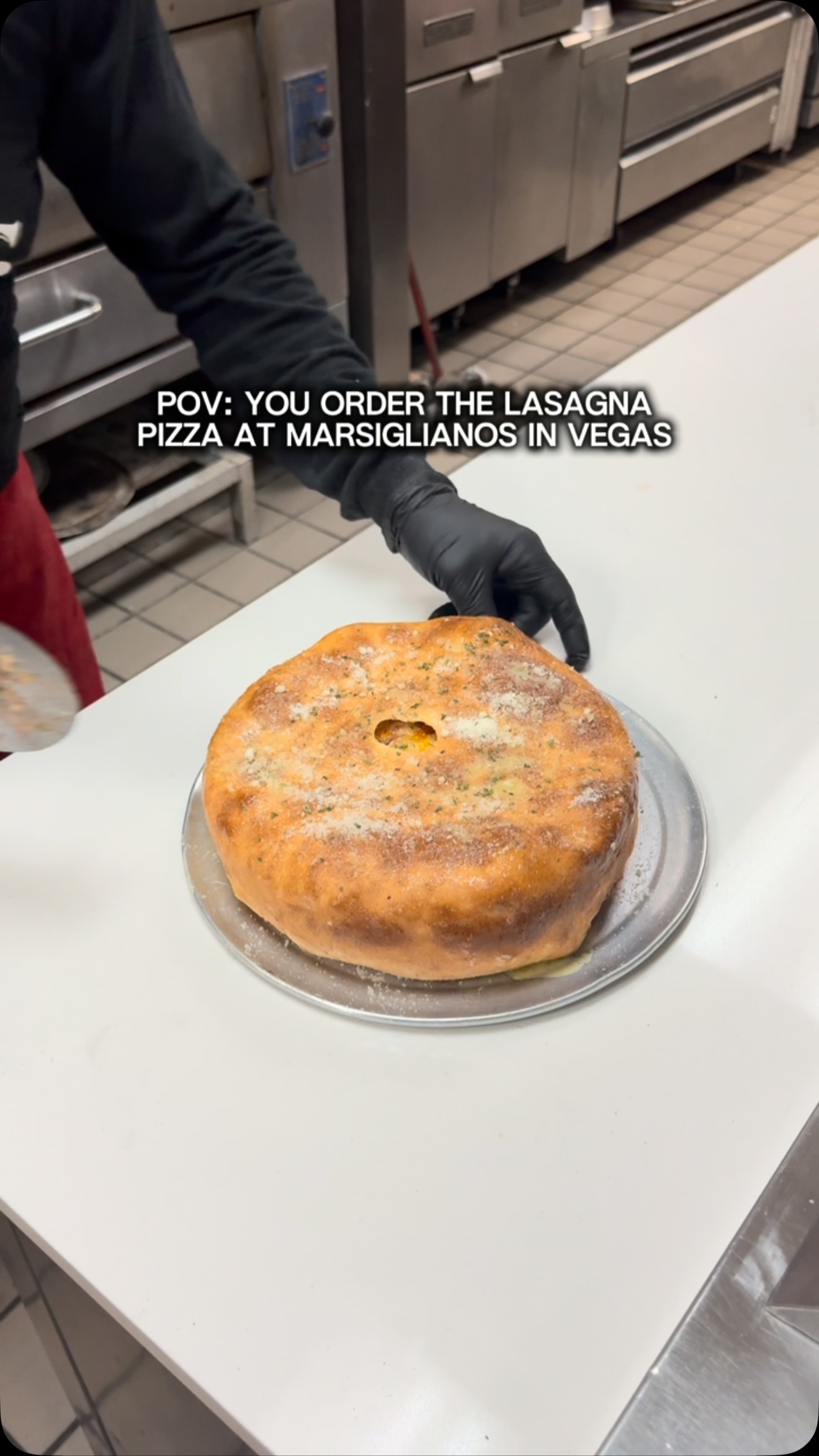 Lasagna Pizza at Marsigliano's