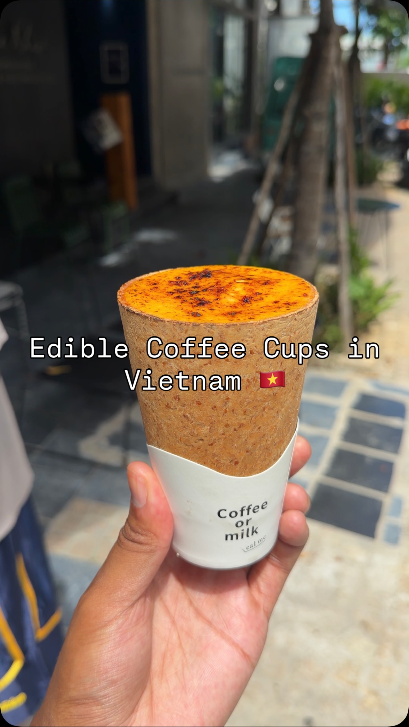 Edible Cups at The Khéo Coffee