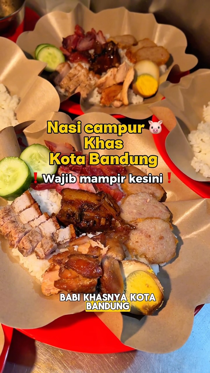 Bandung Nasi Campur Features Delicious Pork