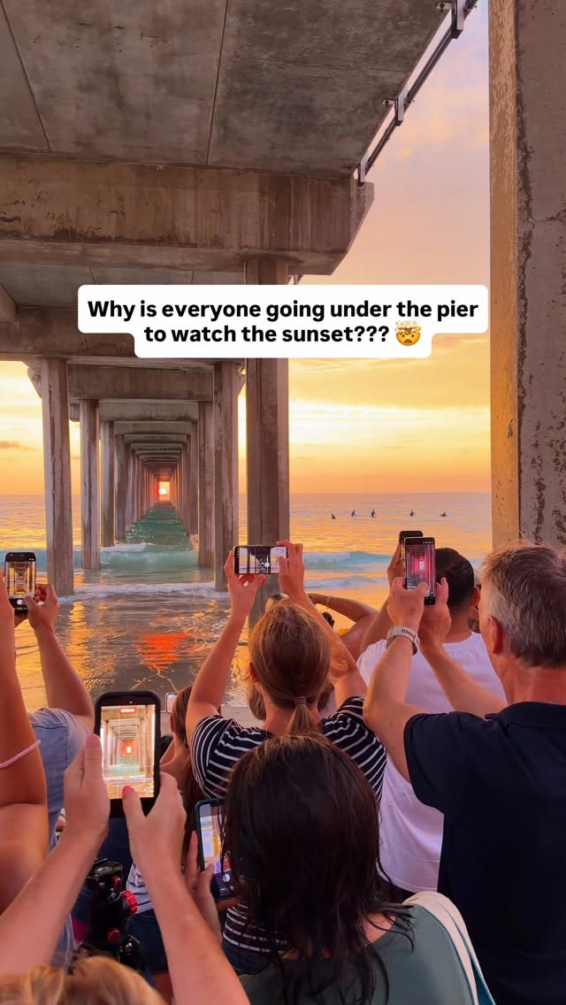 Scripps Pier Sunset Phenomenon