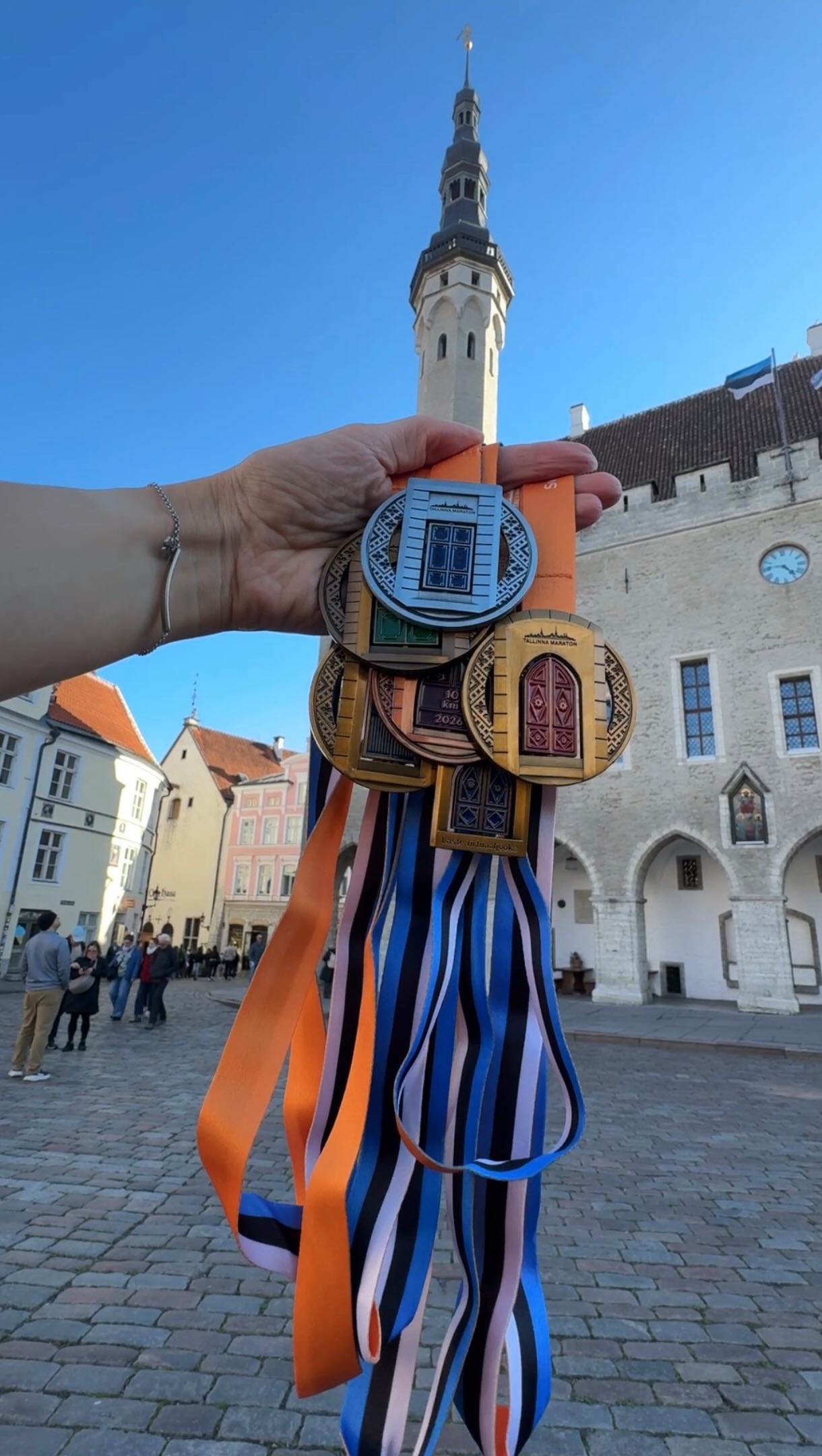 Tallinn Old Town Doors Inspire Marathon Medals