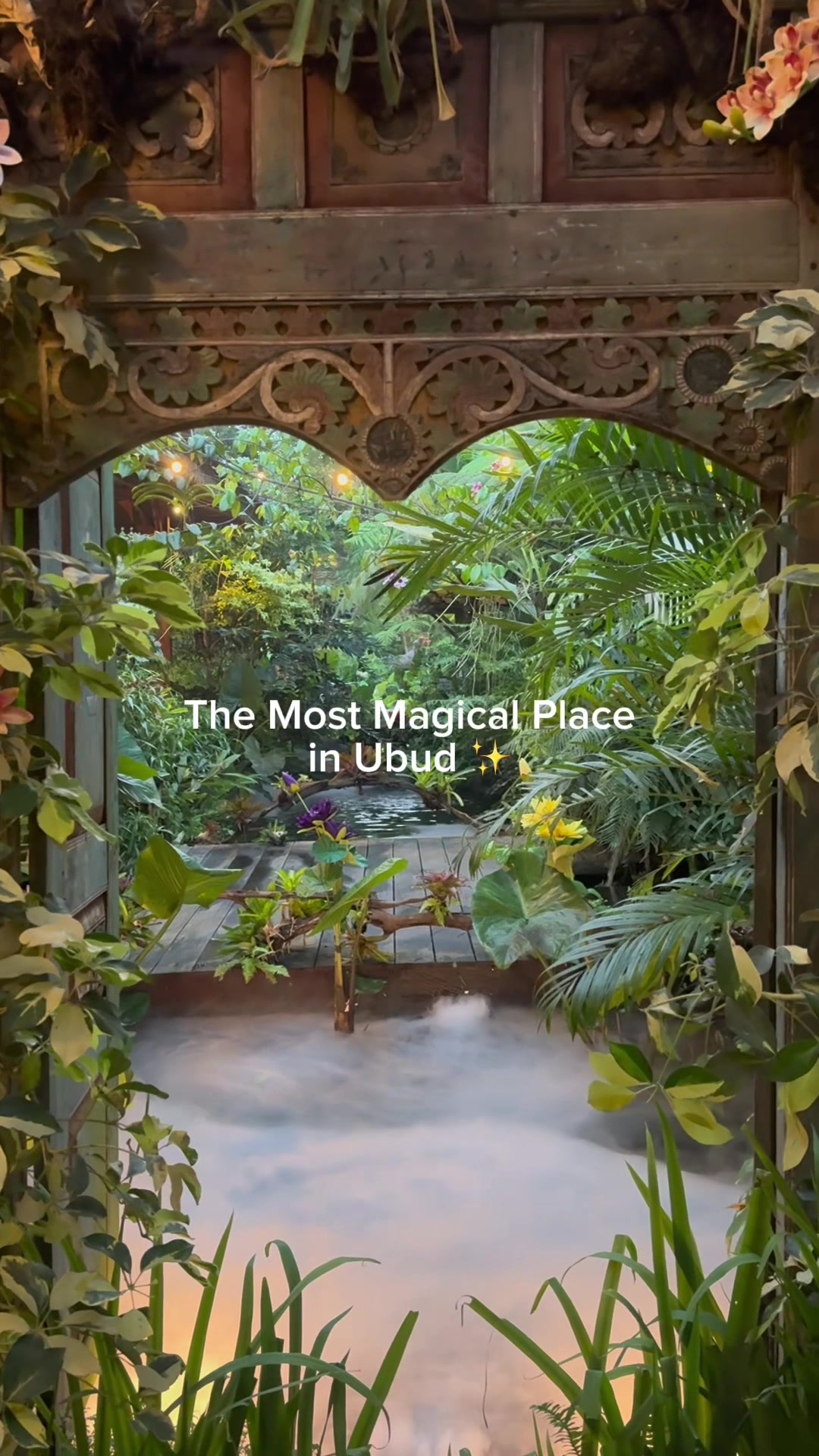 Wedja Restaurant's Magical Garden Setting