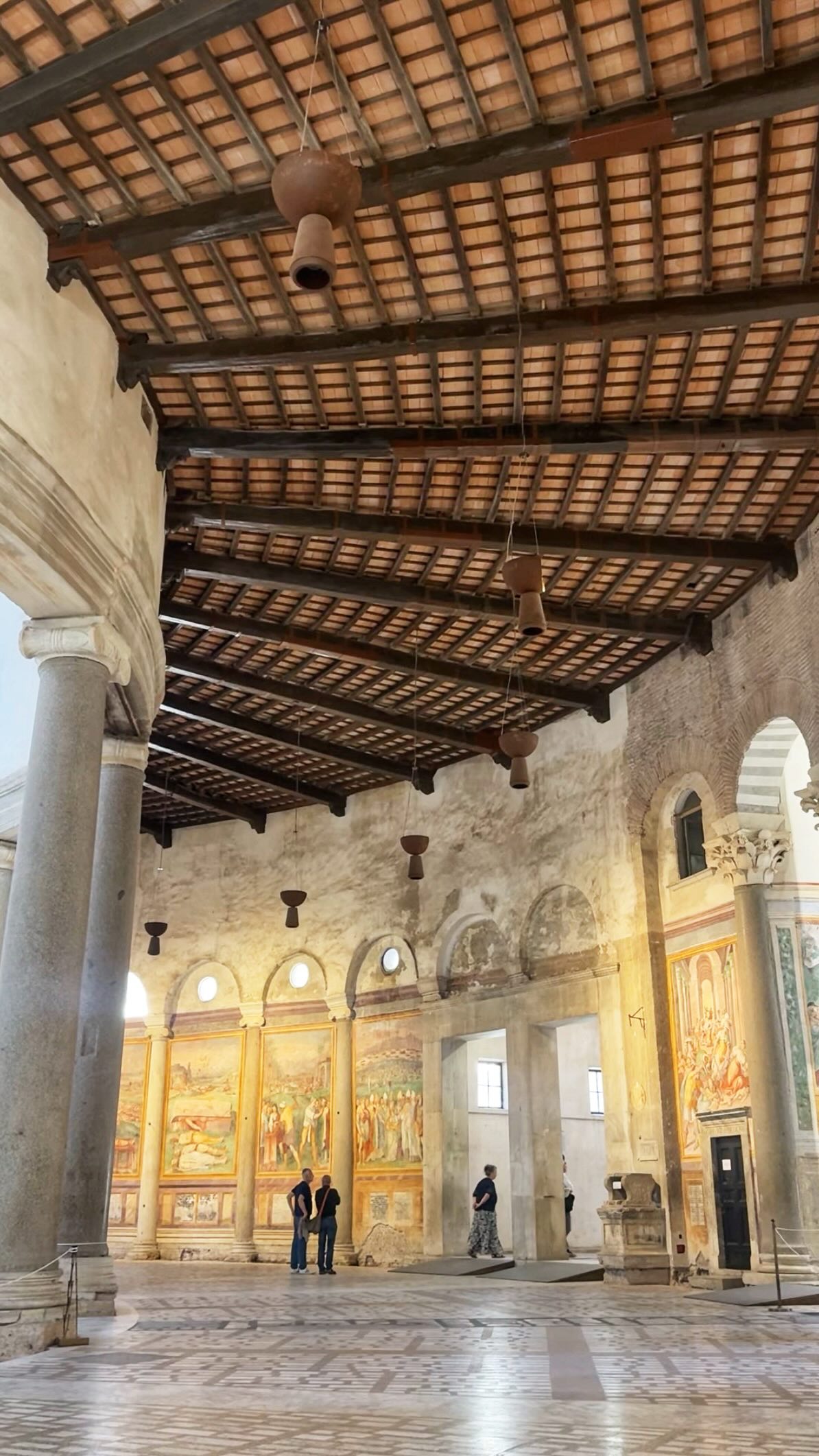 Rome's Colosseum and Santo Stefano Rotondo
