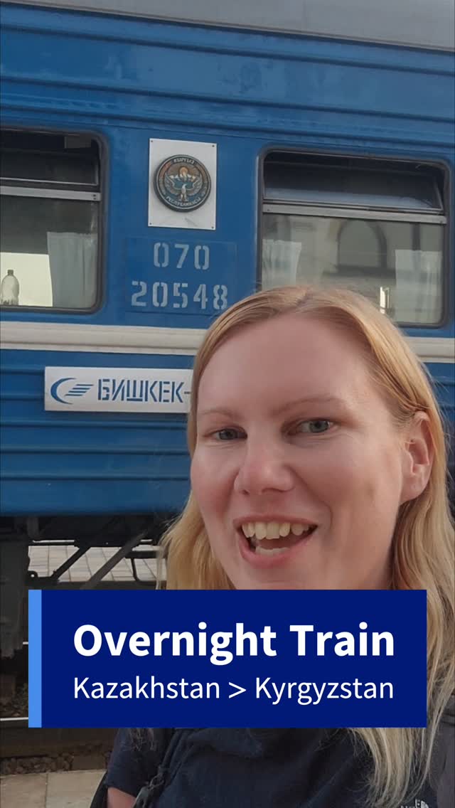 Overnight Train Journey Between Turkistan and Bishkek