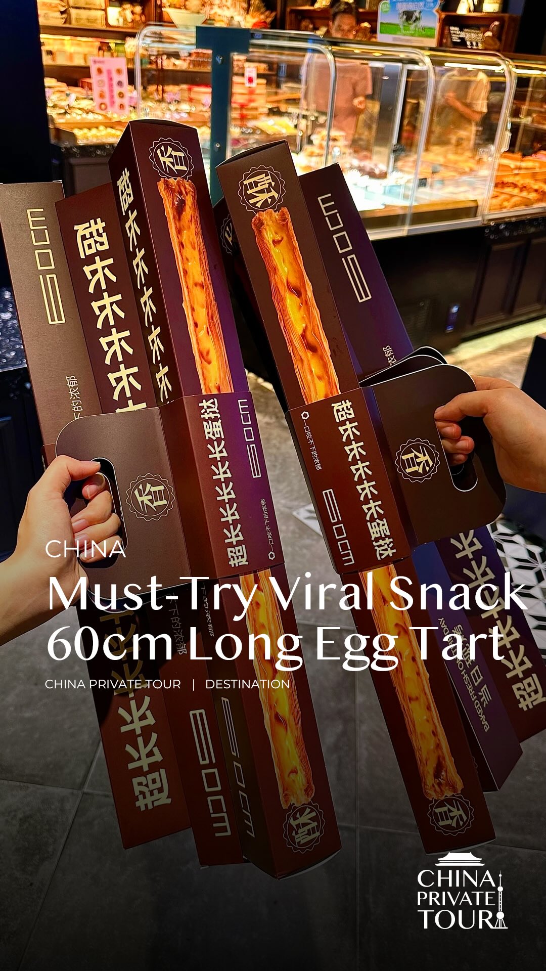 Viral Super Long Egg Tarts Found Across China