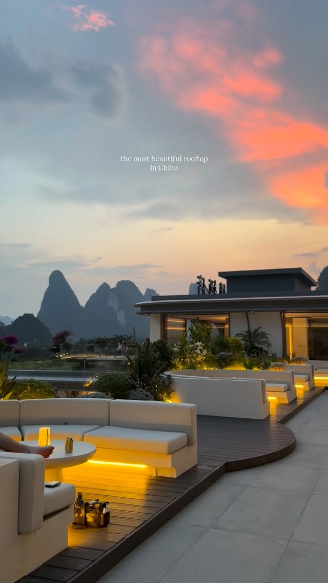 Rooftop Bar With Sunset Views In China