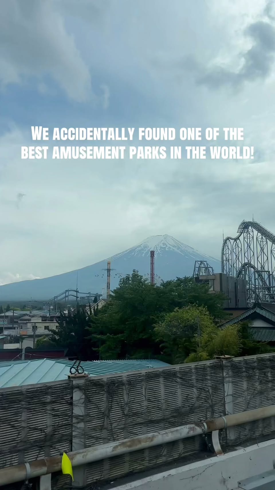 Theme Park and Lake Near Mount Fuji