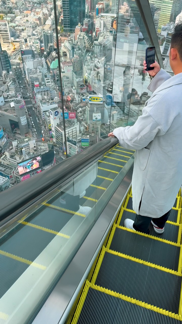 Shibuya Sky's Famous Escalator Offers City Views