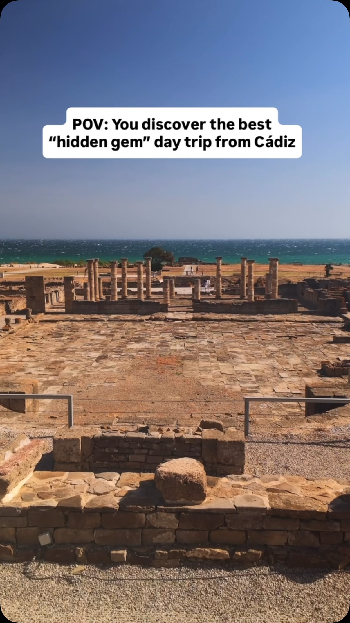 Roman Ruins And Beach In Andalusia