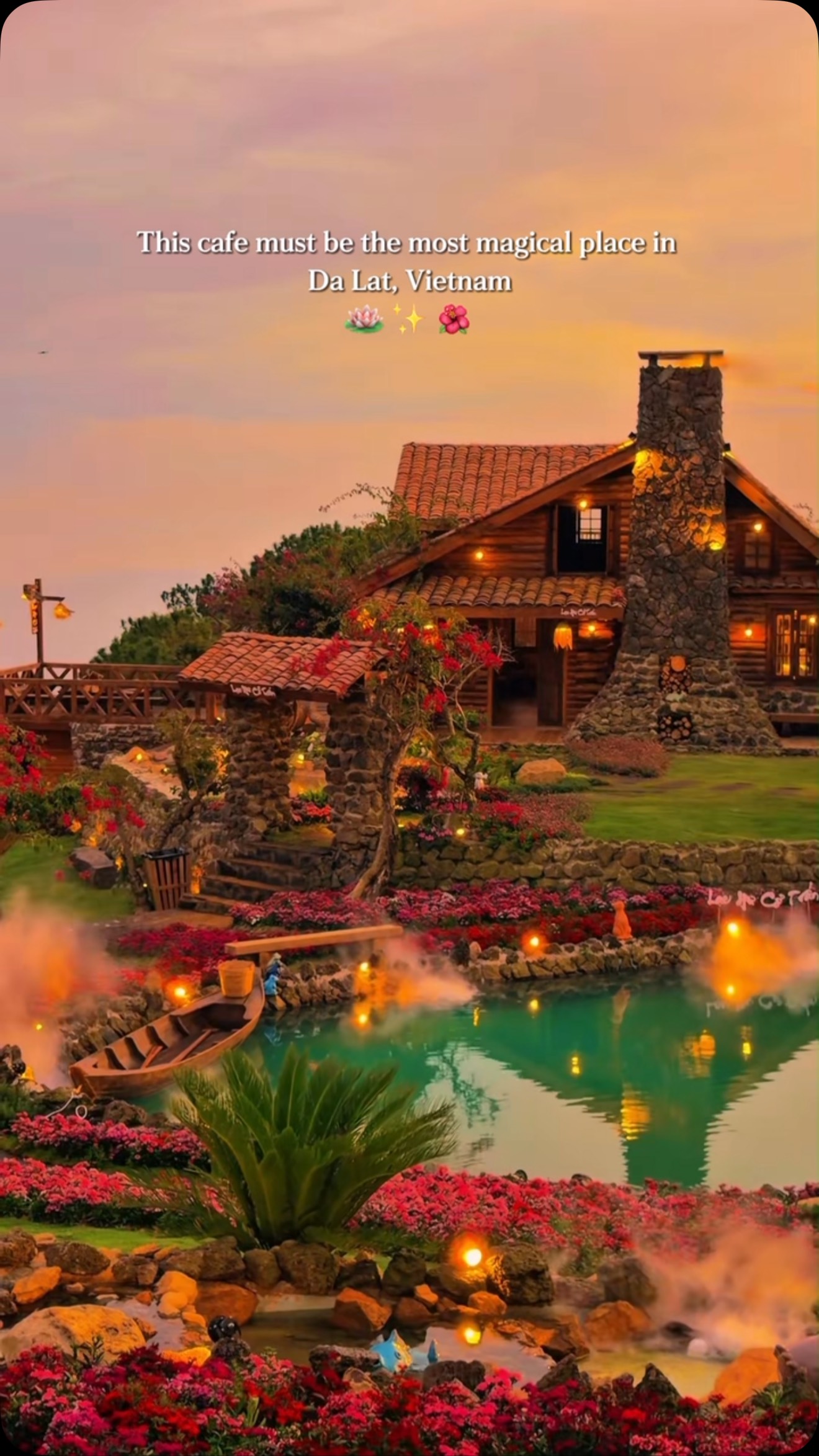 Magical Fairytale Cafe in Da Lat Hills