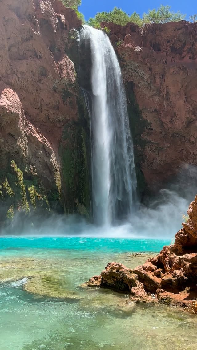 Mooney Falls and Havasupai Indian Reservation