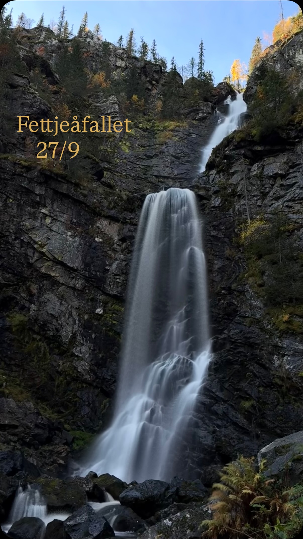Fettjeåfallet: Sweden's Second Highest Waterfall
