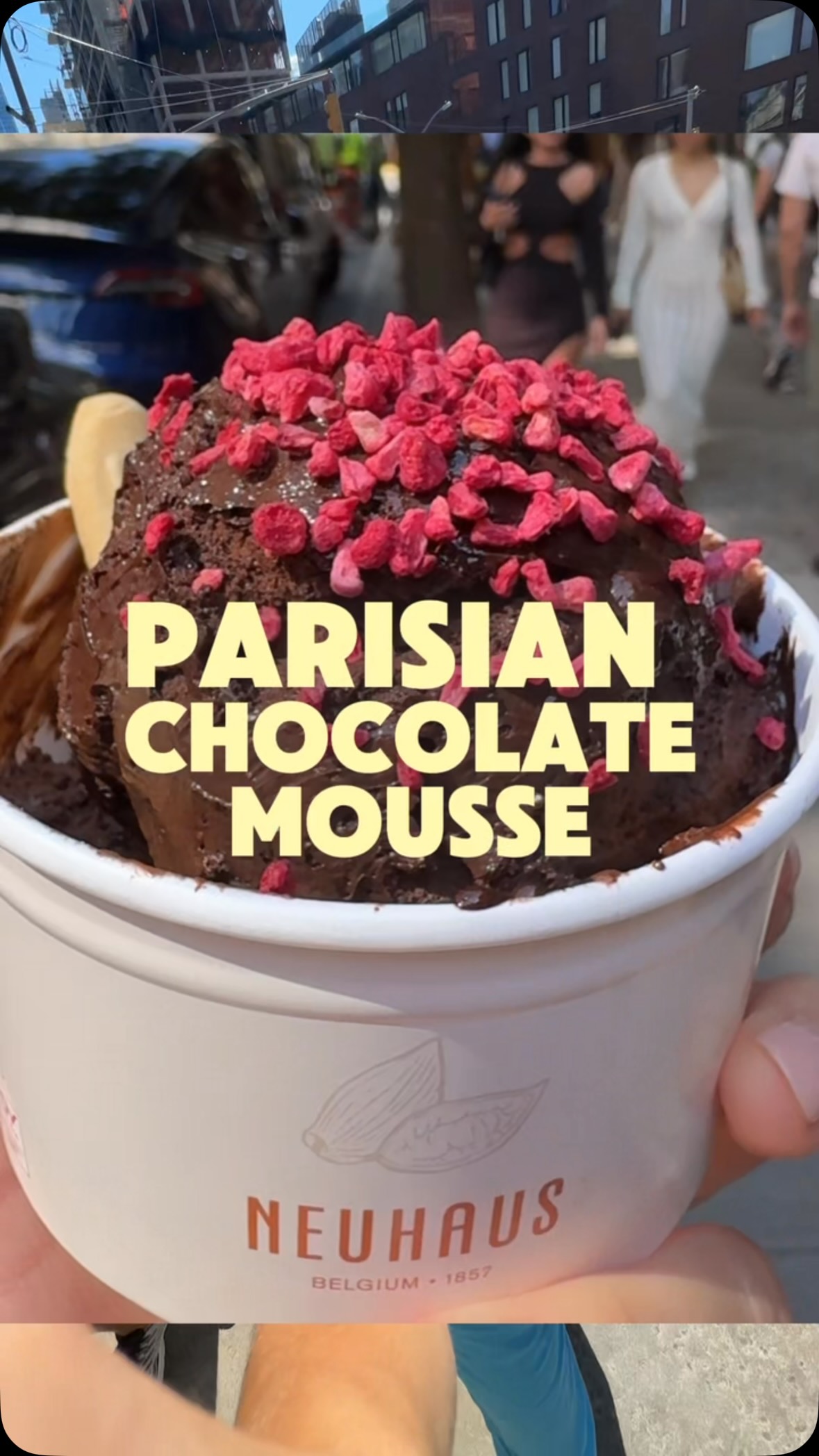 Neuhaus Belgian Chocolate Shop Serves Mousse