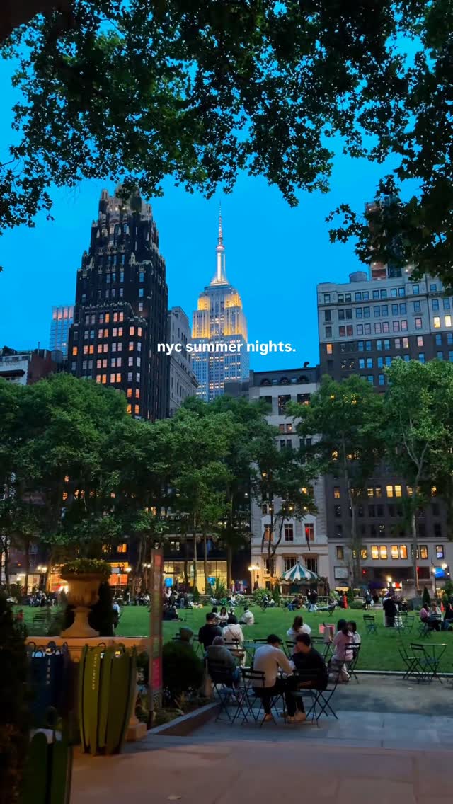 Empire State Building and Bryant Park