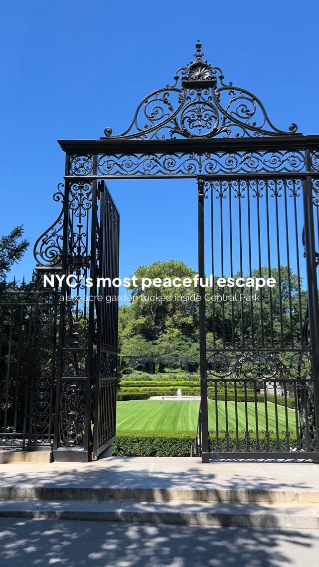 Central Park's Peaceful Conservatory Garden Escape