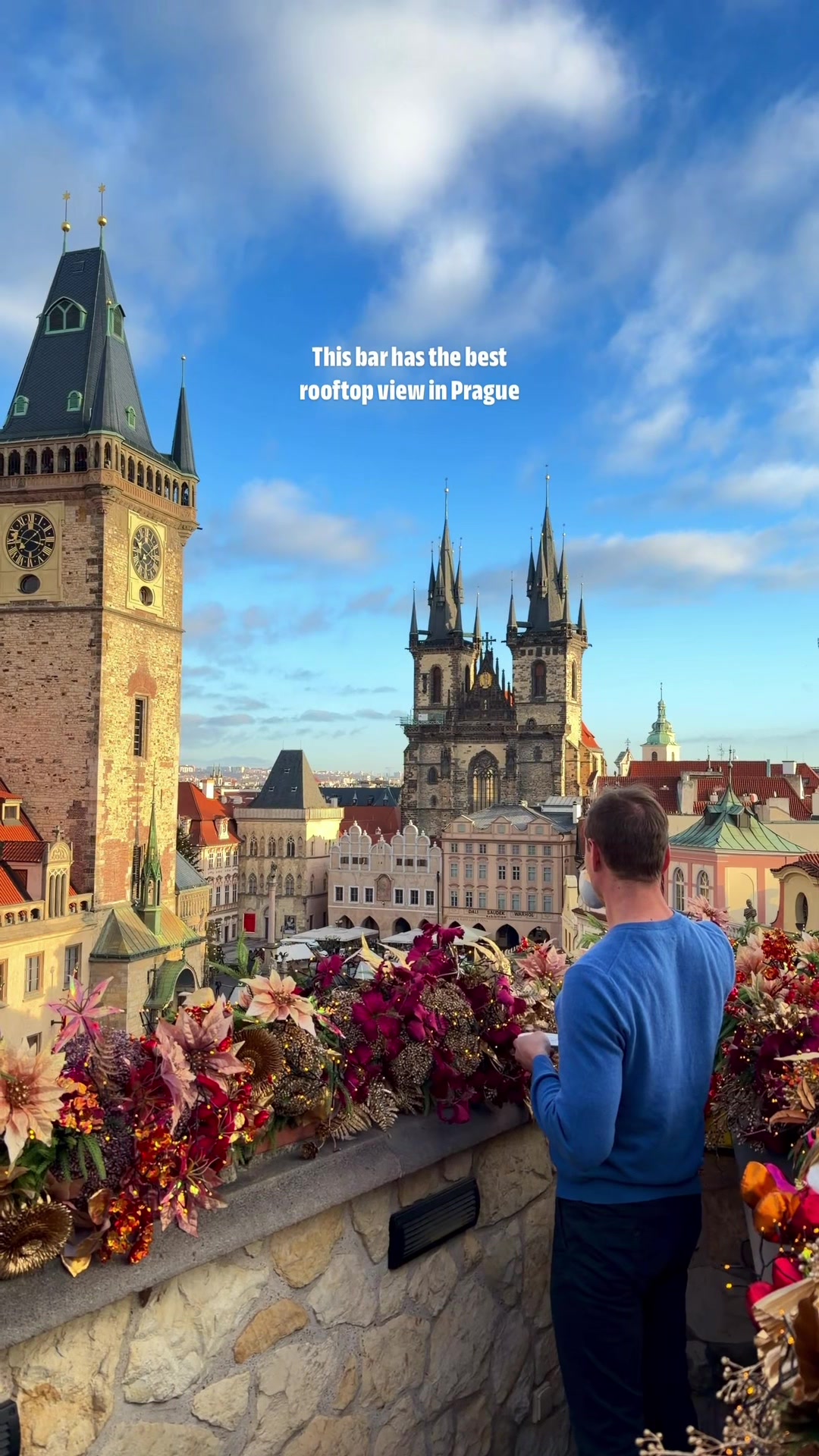 Prague Rooftop Bar Offers Old Town Square Views