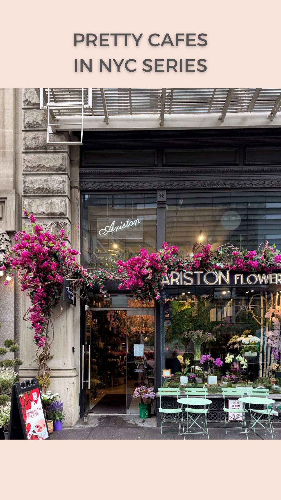 Flower Shop Cafe Serves Coffee Amidst Bouquets