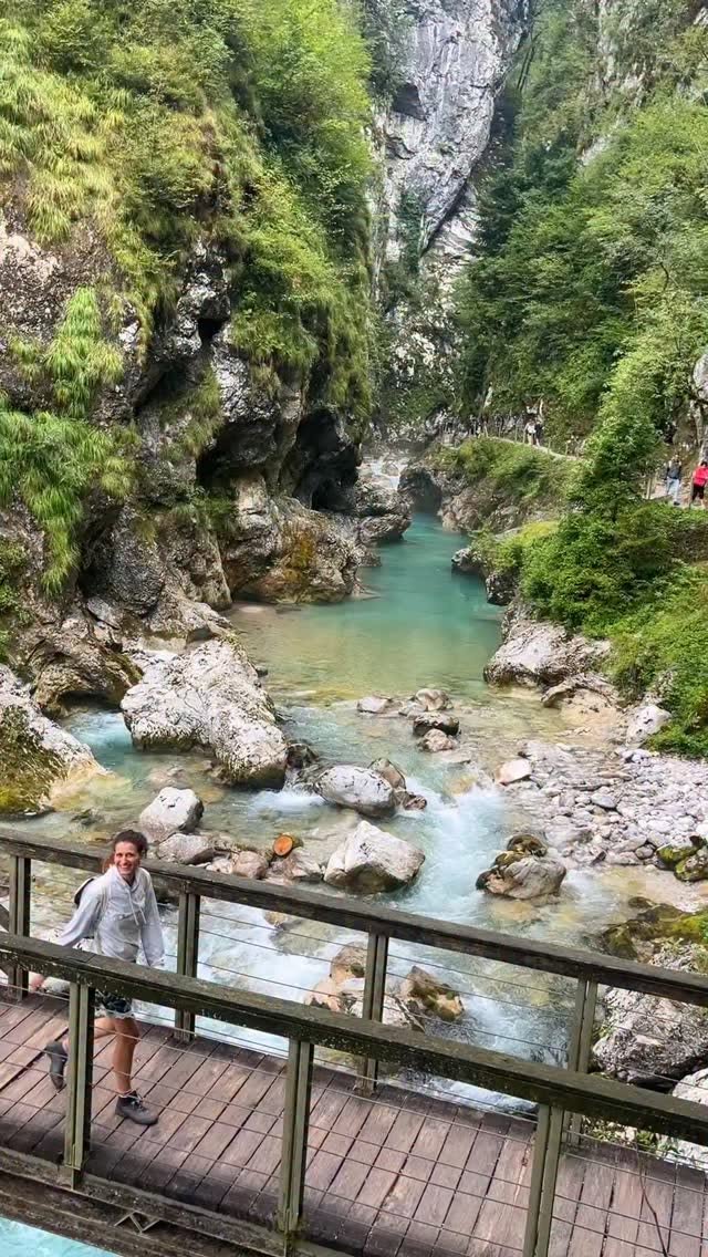 Slovenia's Tolmin Gorges Emerald River Valley