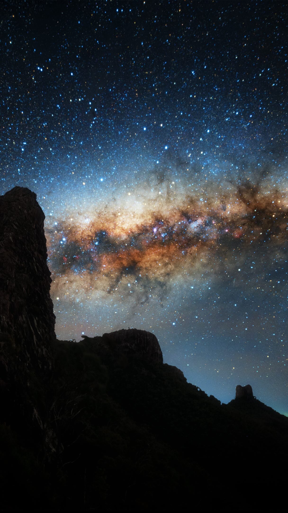 Night Sky Photography On Ancient Volcano